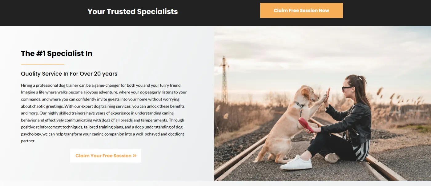 Dog Training snapshot screenshot