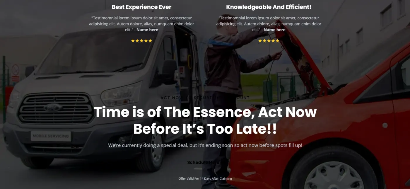 Mobile Oil Change snapshot screenshot