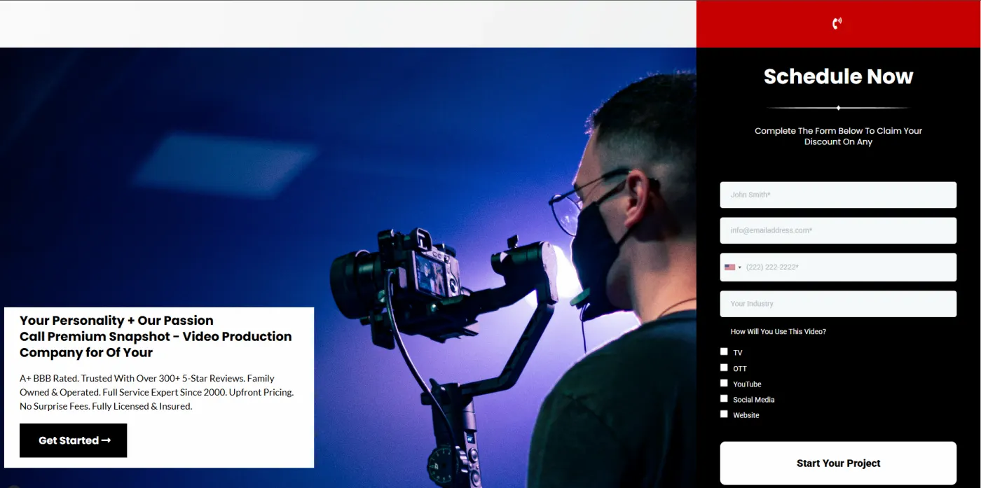 Video Production Company snapshot screenshot